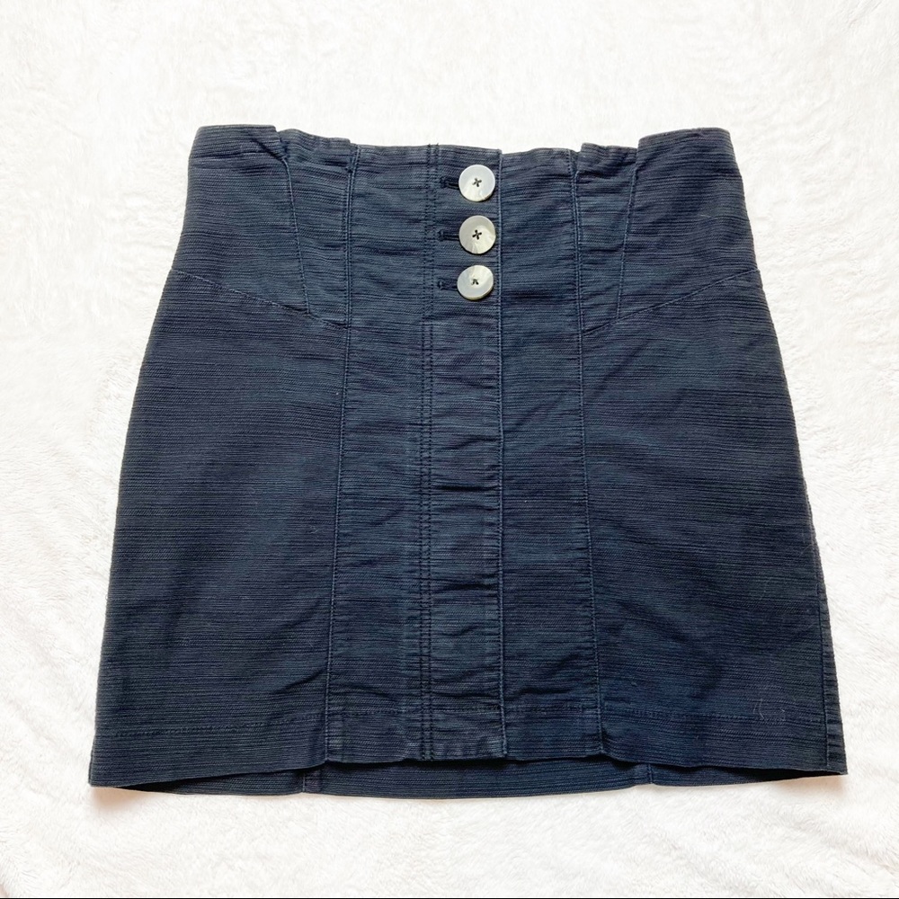 Free People Every Minute Every Hour Black Skirt 10